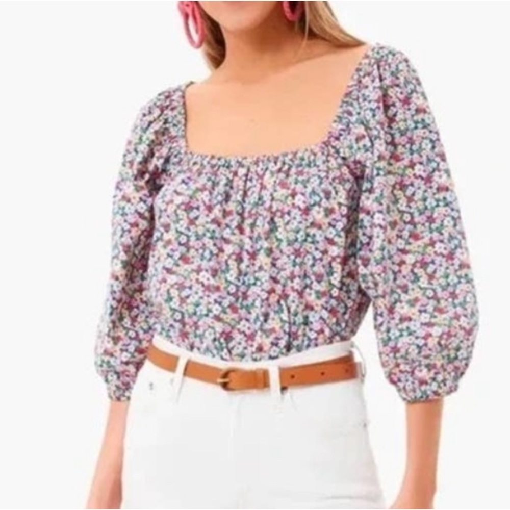 Pomander Place x Tuckernuck Brooks Ditzy Floral Blouse
